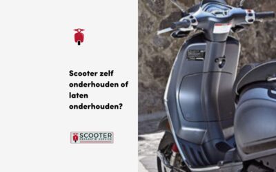 Scooter zelf onderhouden of laten onderhouden