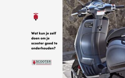 Wat kun je zelf doen om je scooter goed te onderhouden